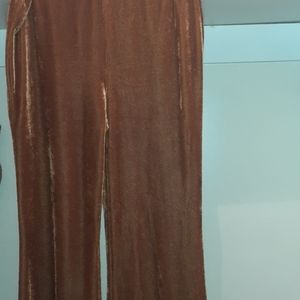 Flare velvet pants